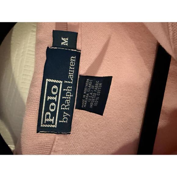 Vintage Polo Ralph Lauren Classic Fit Pink Cotton Polo Shirt Medium - Picture 3 of 5